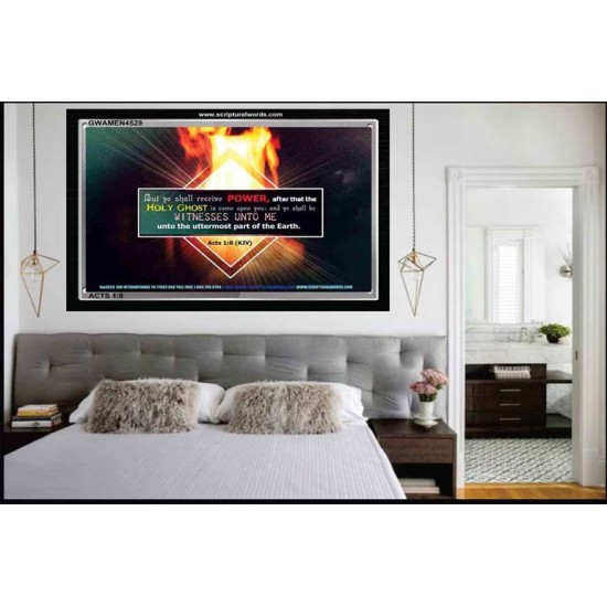 HOLY GHOST   Framed Scripture Dcor   (GWAMEN4529)   