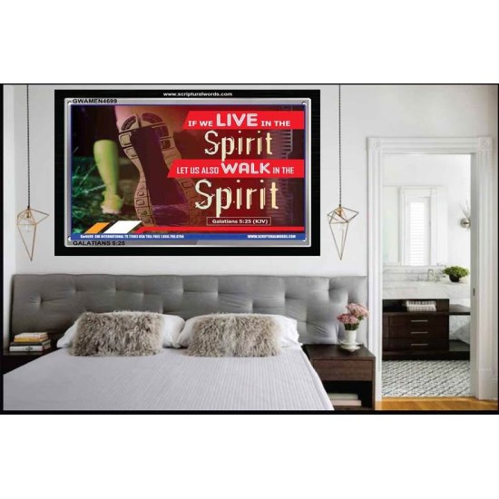 LIVE BY THE SPIRIT   Scriptural Framed Signs   (GWAMEN4699)   