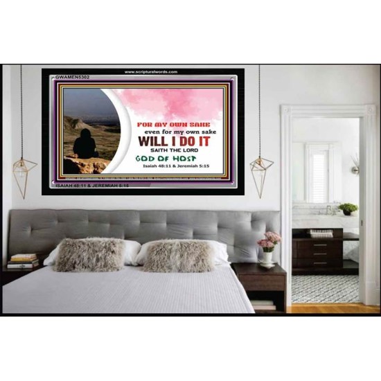 GOD OF HOST   Acrylic Glass Frame Scripture Art   (GWAMEN5302)   