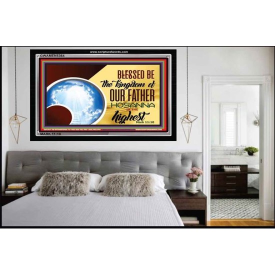 HOSANNA IN THE HIGHEST   Framed Religious Wall Art    (GWAMEN5364)   