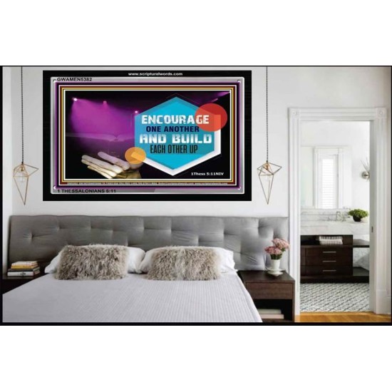 ENCOURAGEMENT   Bible Verses Wall Art Acrylic Glass Frame   (GWAMEN5382)   