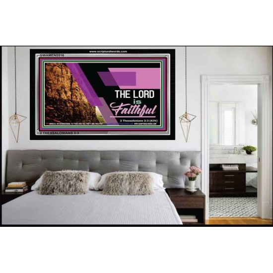 FAITHFUL GOD   Acrylic Glass Frame Scripture Art   (GWAMEN5516)   