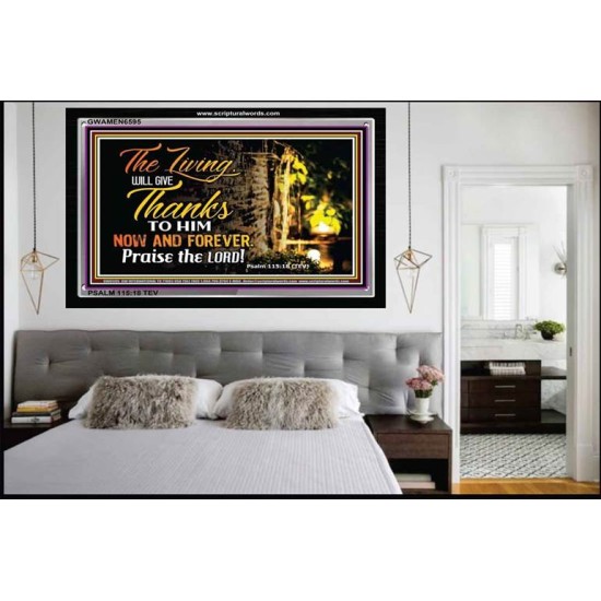 GIVE THANKS ALWAYS   Framed Children Room Wall Decoration   (GWAMEN6595)   