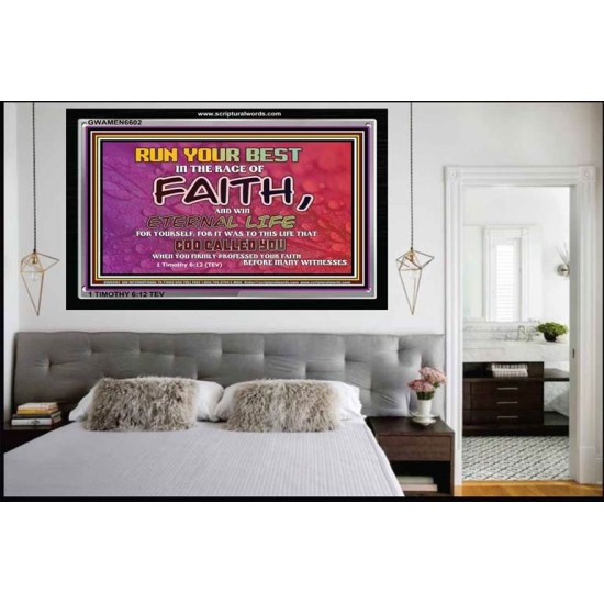 WIN ETERNAL LIFE   Inspiration office art and wall dcor   (GWAMEN6602)   