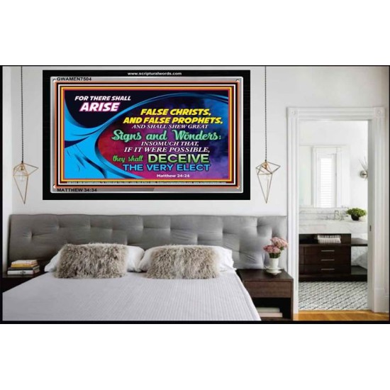 FALSE CHRISTS   Framed Scripture Dcor   (GWAMEN7504)   