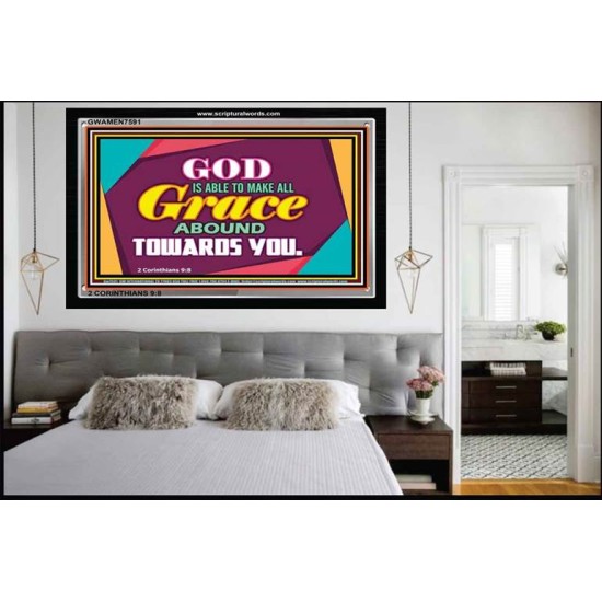 ABOUNDING GRACE   Printable Bible Verse to Framed   (GWAMEN7591)   