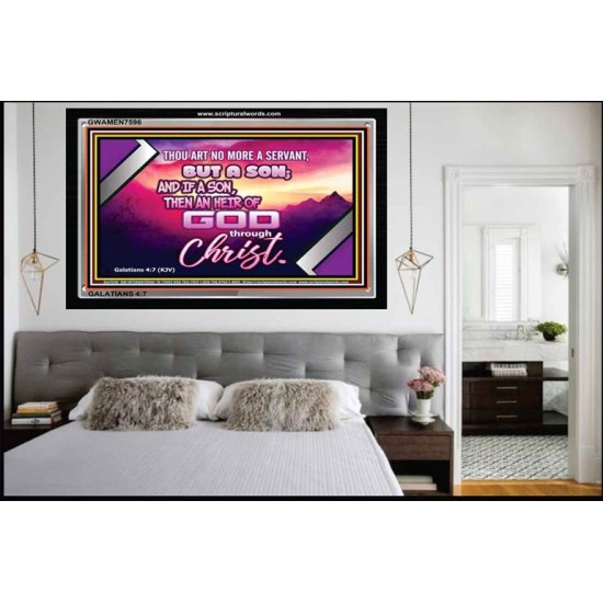 HEIRS OF GOD   Large Frame Scriptural Wall Art   (GWAMEN7596)   