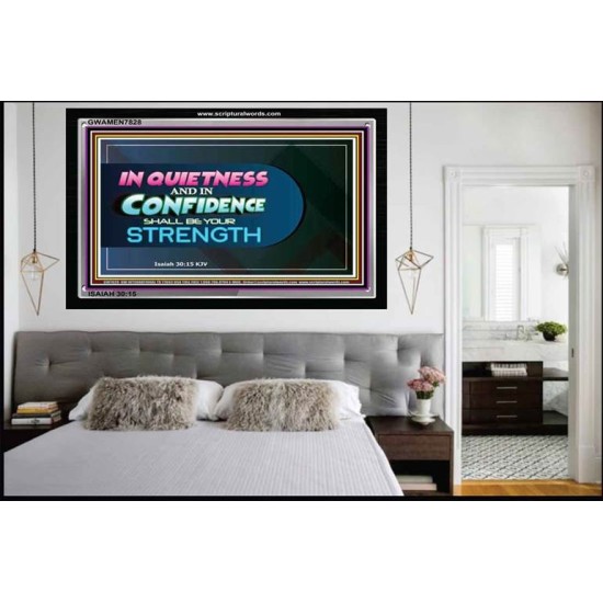 CONFIDENCE IN GOD   Christian Quote Frame   (GWAMEN7828)   