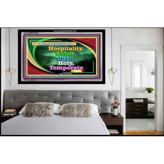 HOSPITALITY   Framed Office Wall Decoration   (GWAMEN7926)   