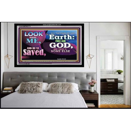 GOD   Large Frame Scripture Wall Art   (GWAMEN8171)   