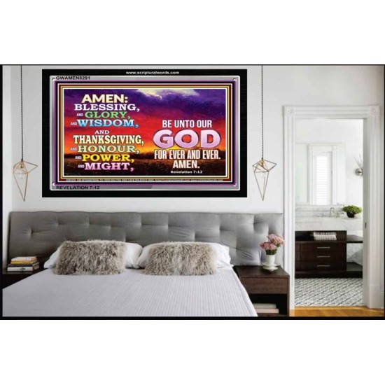 WORSHIP   Bible Verse Picture Frame Gift   (GWAMEN8291)   