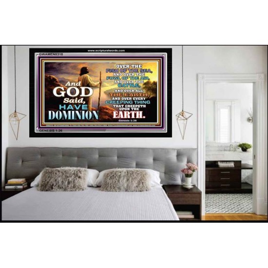 DOMINION   Framed Bible Verses   (GWAMEN8318)   