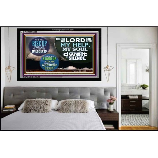 GOD OUR DEFENSE   Custom Framed Scriptural ArtWork   (GWAMEN8403)   