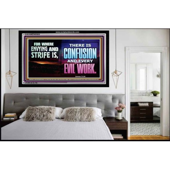 ABSTAIN FROM ENVY AND STRIFE   Scriptural Wall Art   (GWAMEN8505)   