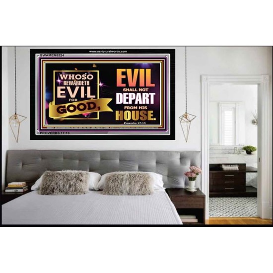 DO NOT REPAY EVIL FOR GOOD   Framed Scripture    (GWAMEN8524)   