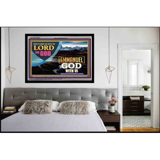 EMMANUEL GOD WITH US   Christian Quote Framed   (GWAMEN8652L)   