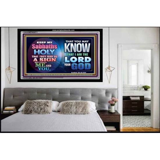 KEEP MY SABBATH HOLY   Art & Wall Dcor   (GWAMEN8871)   