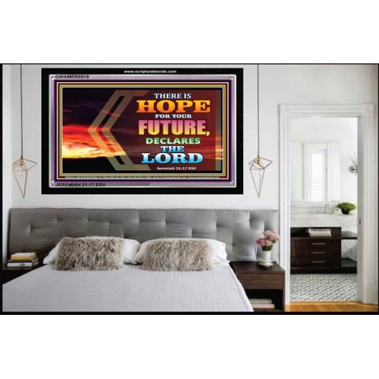 HOPE FOR YOUR FUTURE   Framed Bedroom Wall Decoration   (GWAMEN8919)   