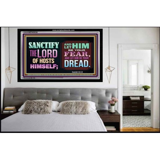 FEAR GOD   Biblical Paintings Acrylic Glass Frame   (GWAMEN8938)   