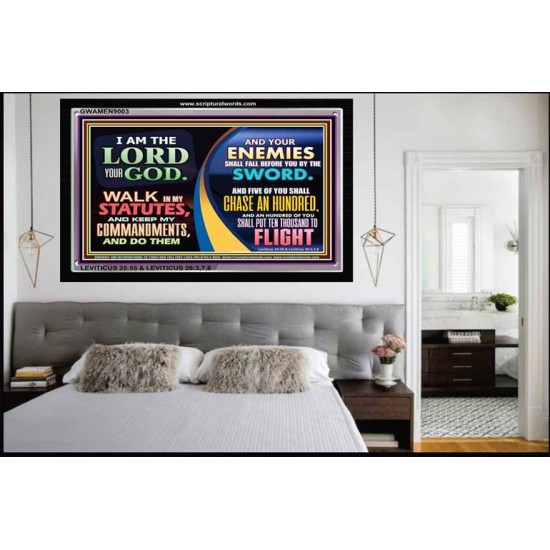 I AM THE LORD   Framed Lobby Wall Decoration   (GWAMEN9003)   