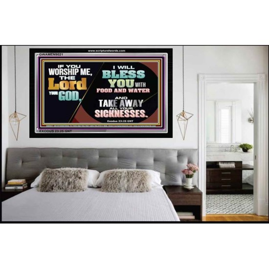 I WILL BLESS YOU   Inspirational Bible Verses Framed   (GWAMEN9021)   