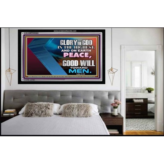 GLORY TO GOD   Modern Wall Art   (GWAMEN9060)   