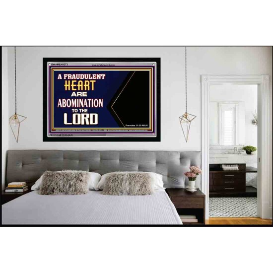 WHAT ARE ABOMINATION TO THE LORD   Large Framed Scriptural Wall Art   (GWAMEN9273)   