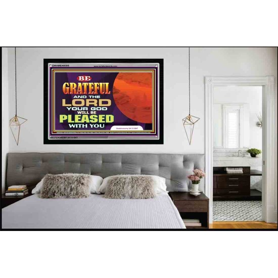 GIVE GOD ALL THE GLORY   Framed Scripture Dcor   (GWAMEN9305)   