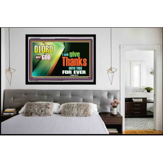 GIVE THANKS TO THE LORD   Custom Modern Wall Art   (GWAMEN9343)   