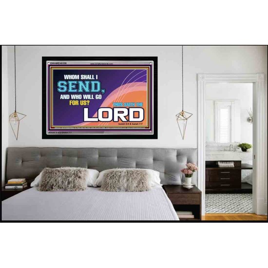 WHOM SHALL I SEND?   Art & Dcor Frame   (GWAMEN9358)   