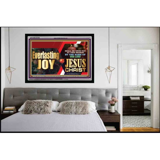 EVERLASTING JOY   Custom Framed Bible Verse   (GWAMEN9365)   