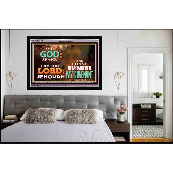 I AM THE LORD JEHOVAH   Scripture Art Frame   (GWAMEN9478)   