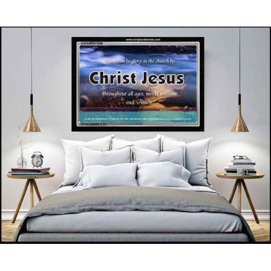 CHRIST JESUS   Framed Christian Wall Art   (GWAMEN1099)   