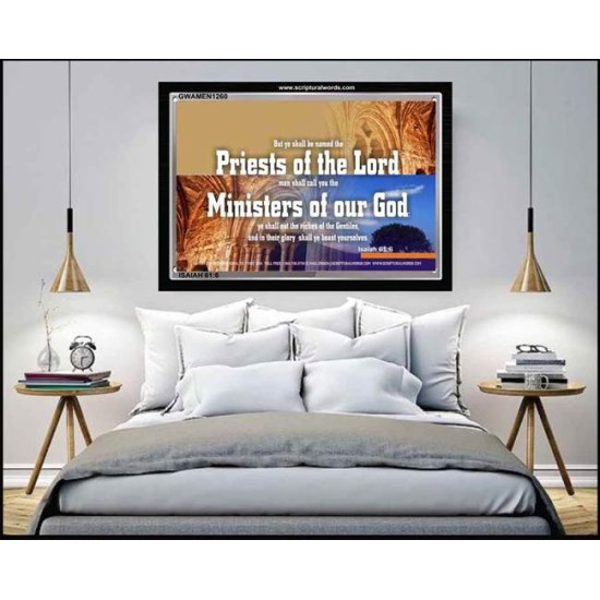 YE SHALL EAT THE RICHES OF THE GENTILES   Christian Quotes Framed   (GWAMEN1260)   