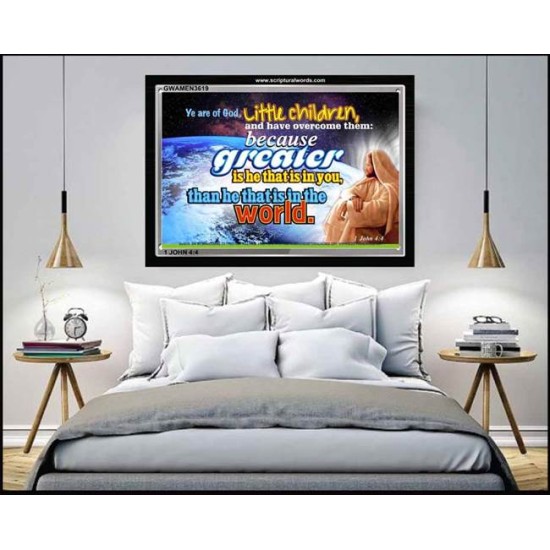 GREATER IS HE IN YOU   Scriptural Wall Art   (GWAMEN3619)   