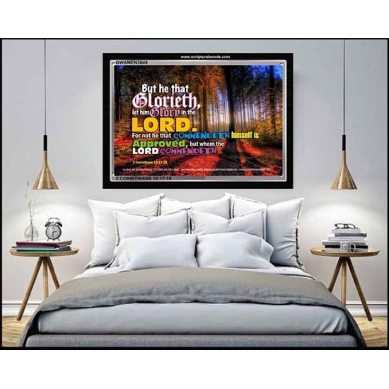 GLORY IN THE LORD   Scripture Framed    (GWAMEN3649)   