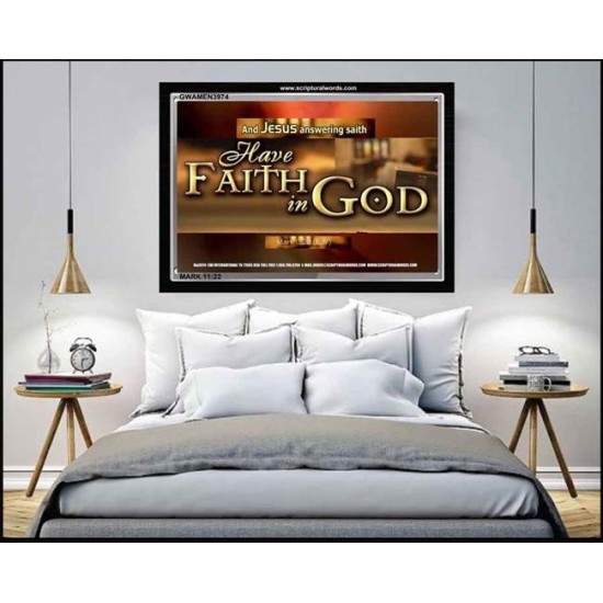 FAITH IN GOD   Picture Frame   (GWAMEN3974)   