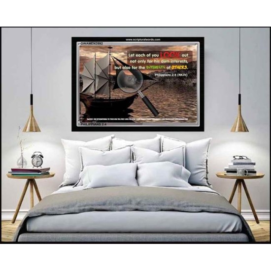LOOK OUT FOR OTHERS   Framed Guest Room Wall Decoration   (GWAMEN3992)   
