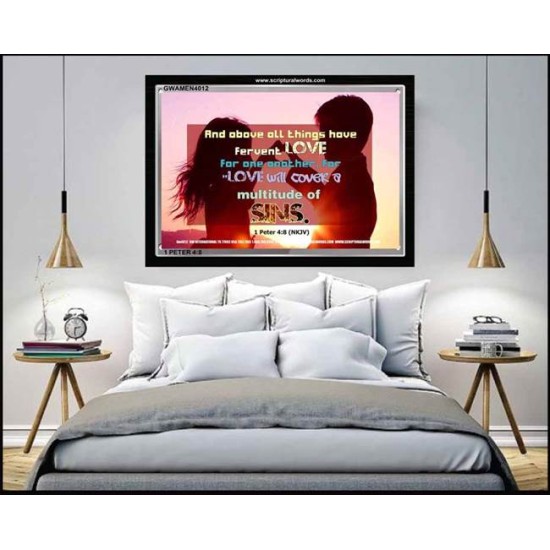 LOVE ONE ANOTHER   Inspiration Wall Art Frame   (GWAMEN4012)   