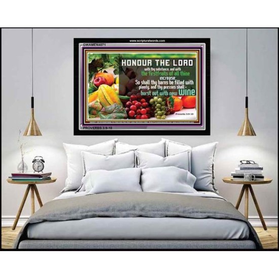 HONOUR THE LORD   Frame Large Wall Art   (GWAMEN4071)   