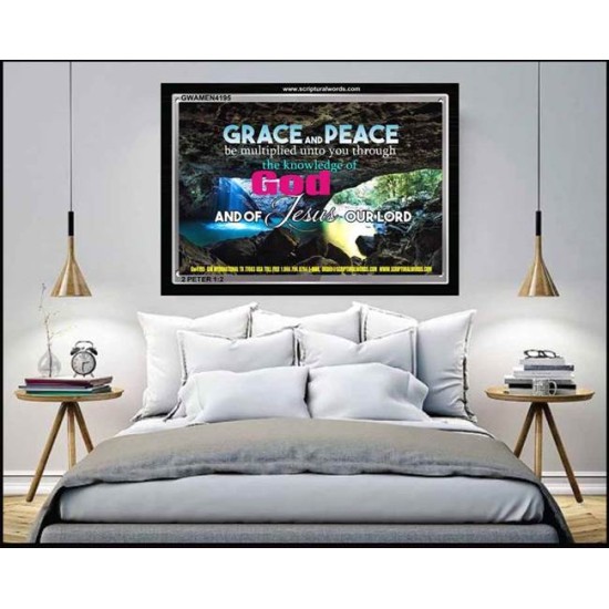 GRACE AND PEACE   Bible Verse Framed Art   (GWAMEN4195)   