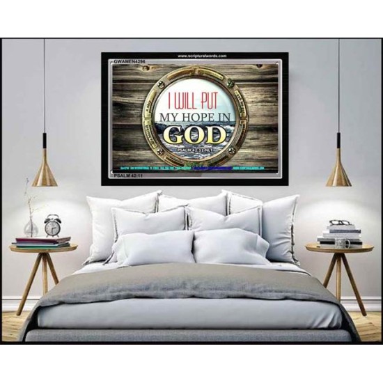 HOPE IN GOD   Bible Verses Framed Art   (GWAMEN4296)   