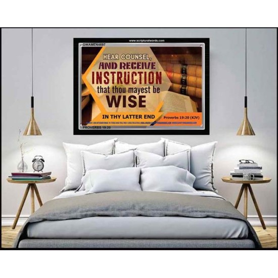 INSTRUCTION   Scripture Framed Signs   (GWAMEN4697)   