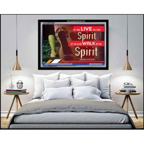LIVE BY THE SPIRIT   Scriptural Framed Signs   (GWAMEN4699)   