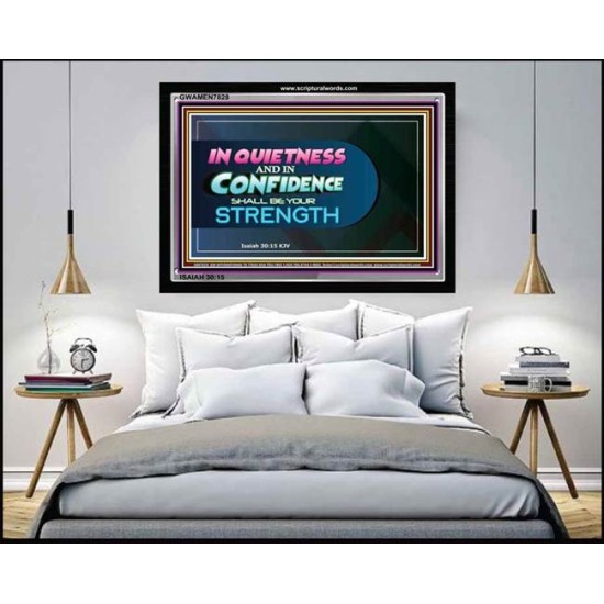 CONFIDENCE IN GOD   Christian Quote Frame   (GWAMEN7828)   