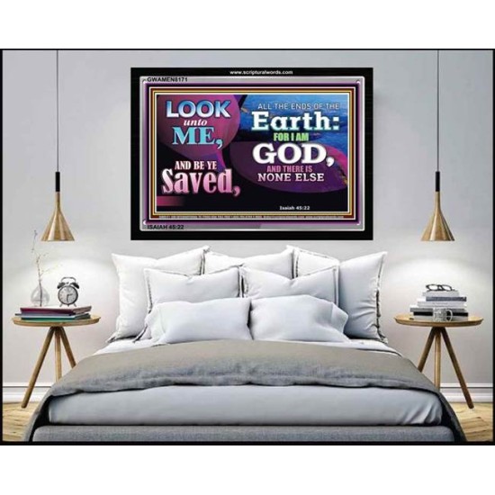 GOD   Large Frame Scripture Wall Art   (GWAMEN8171)   