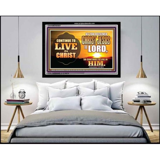 LIVE IN CHRIST   Frame Scripture Dcor   (GWAMEN8507)   