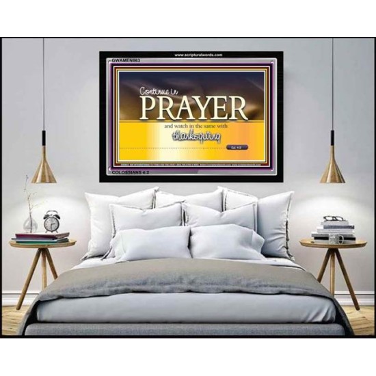 CONTINUE IN PRAYER   Modern Christian Wall Dcor   (GWAMEN863)   