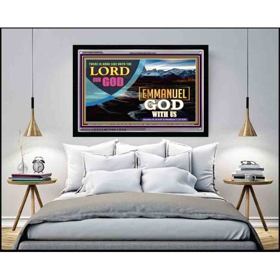 EMMANUEL GOD WITH US   Christian Quote Framed   (GWAMEN8652L)   