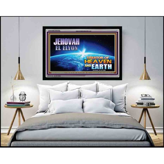 JEHOVAH EL ELYON   Bible Verses Poster   (GWAMEN8838L)   